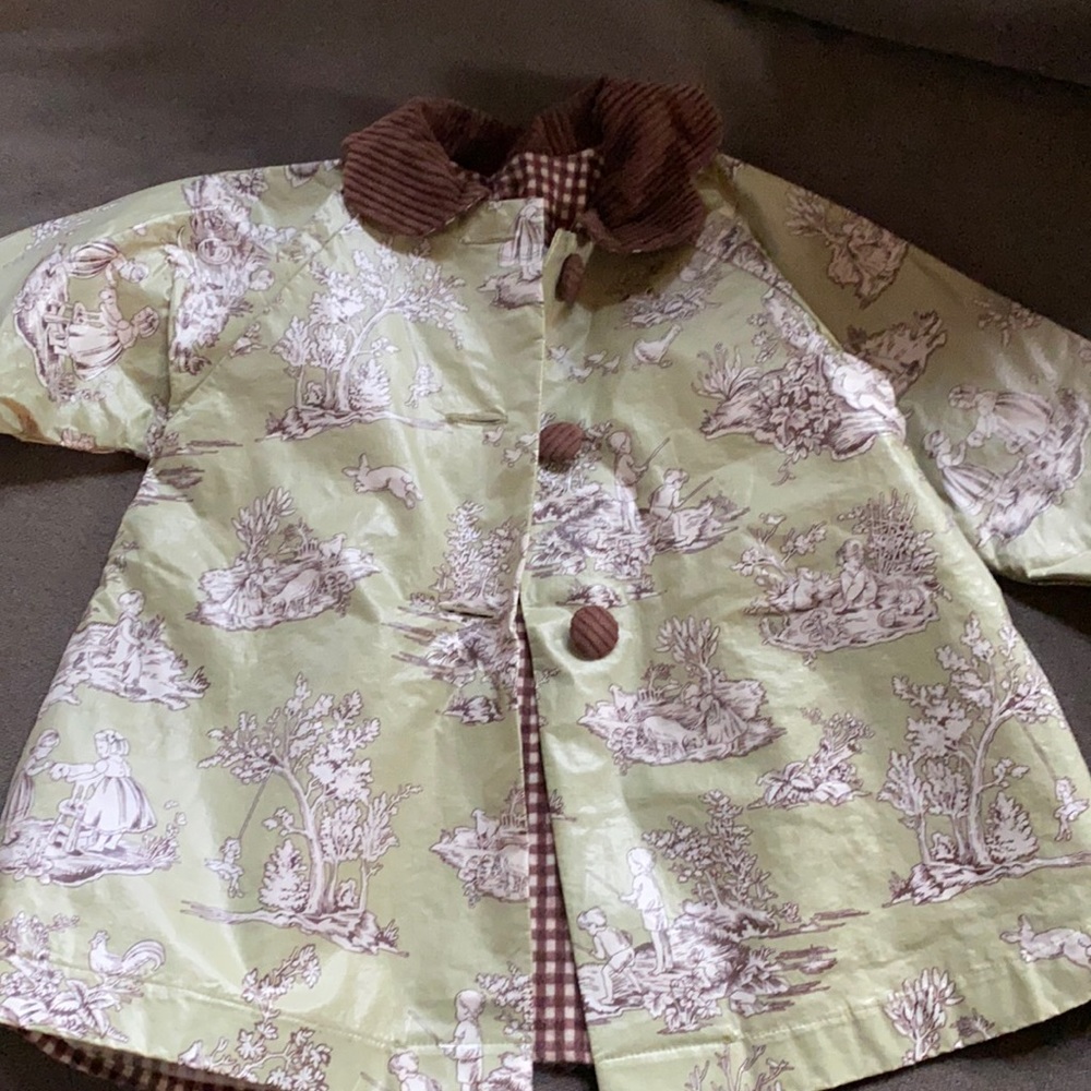 Peaches and Cream raincoat